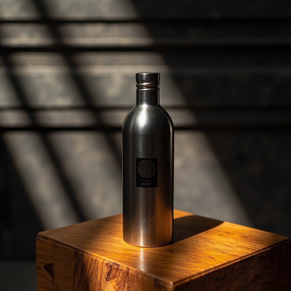 Gunmetal Cylinder Perfume Bottle Wholesale Industrial Luxury