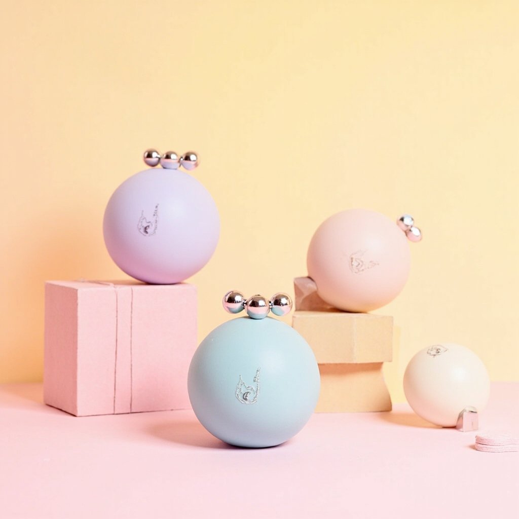 Pastel Sphere Perfume Bottle Wholesale Frosted Molecular Cap