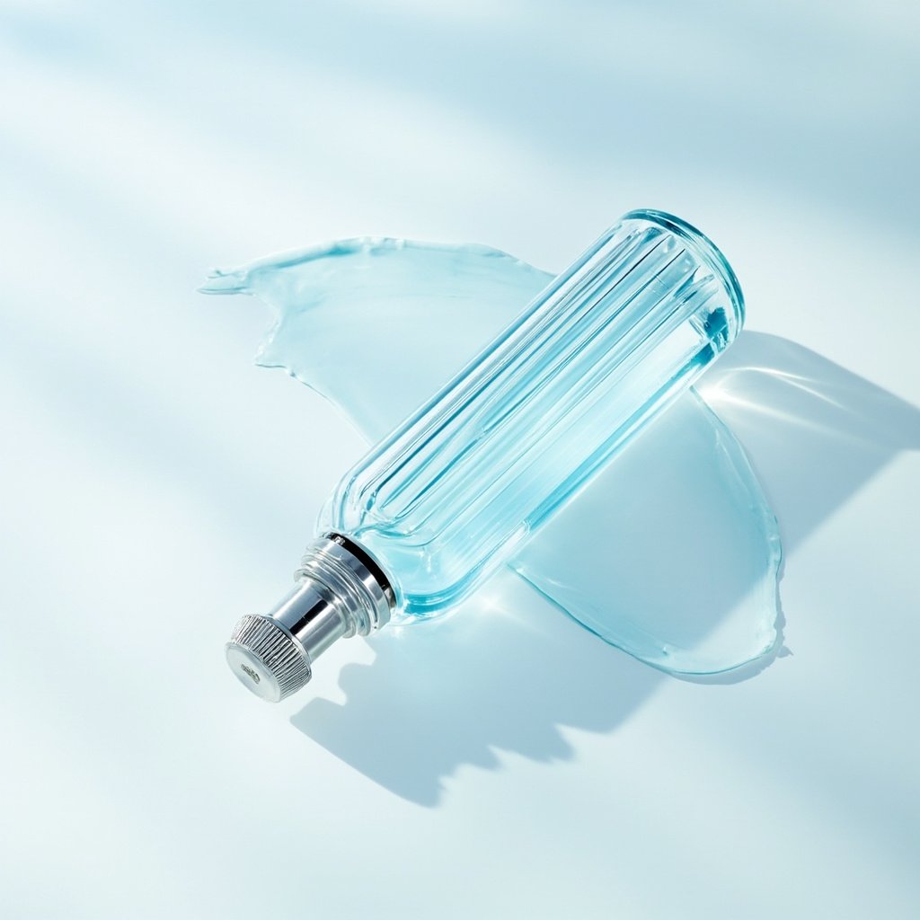 Ribbed Cylinder Perfume Bottle Wholesale Fluted Silver Cap
